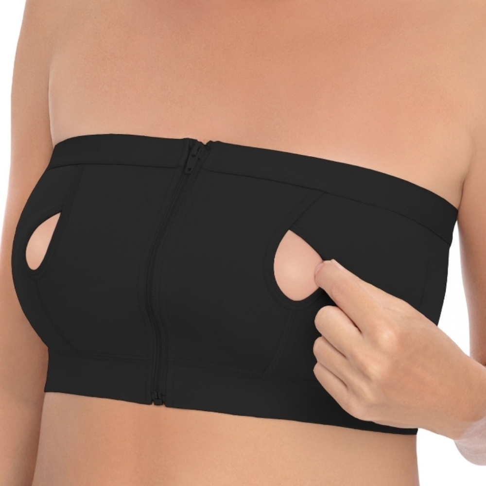 Secret Treasures Hands Free Breast Pumping Bra Maternity Cream Color Small - Picture 4 of 7